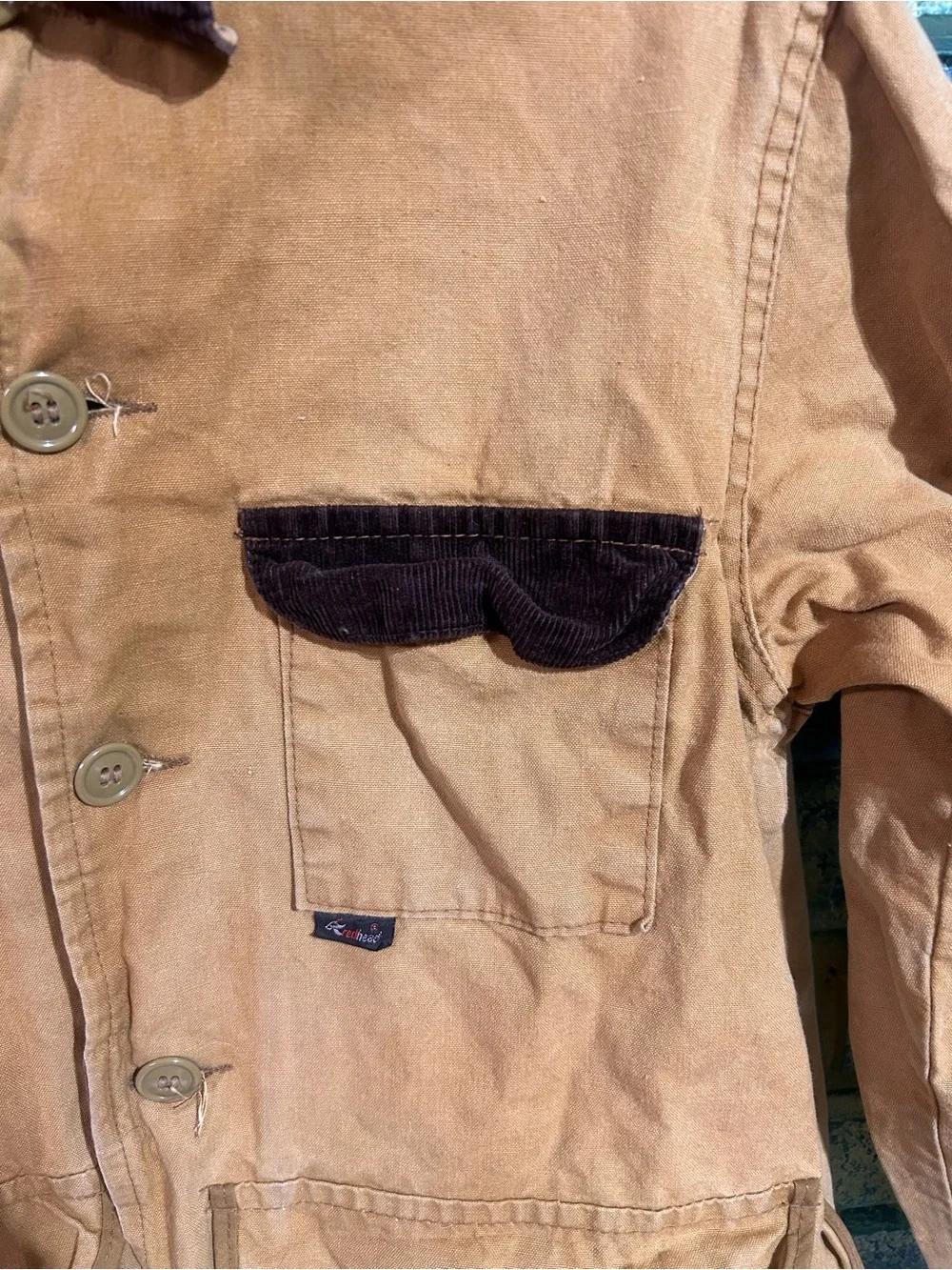 Vintage Red Head Jacket Mens Medium  Tan Duck Canvas Hunting